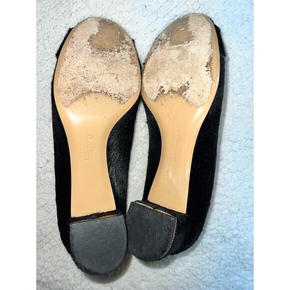 Salvatore Ferragamo Pony-Style Calfskin Heels - size 40/8 - H18 - Picture 11 of 12